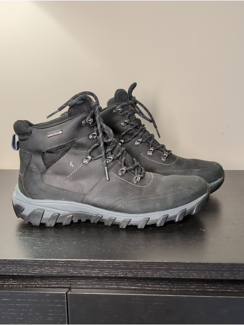Rockport Hydro shield Men's Mudguard Leather Weatherproof Boots Size 10.